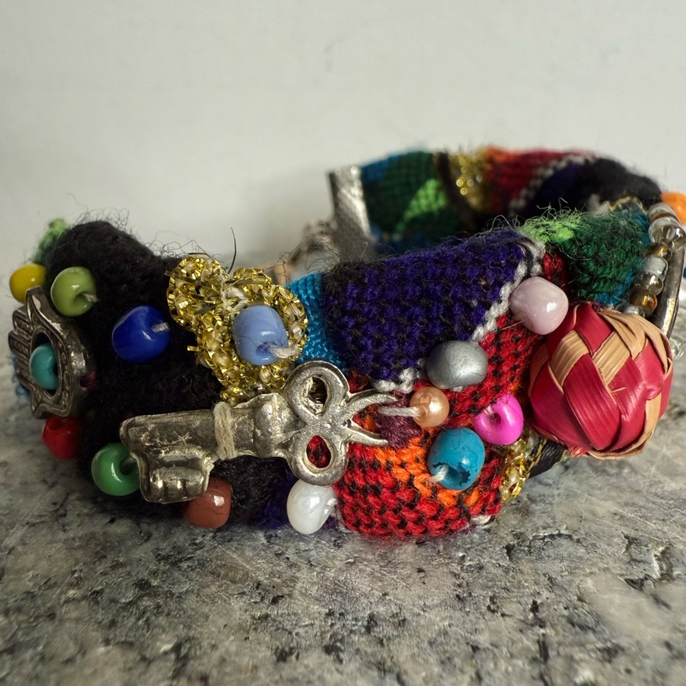 Eclectic Unique Handmade  Colorful Bohemian Bracelet